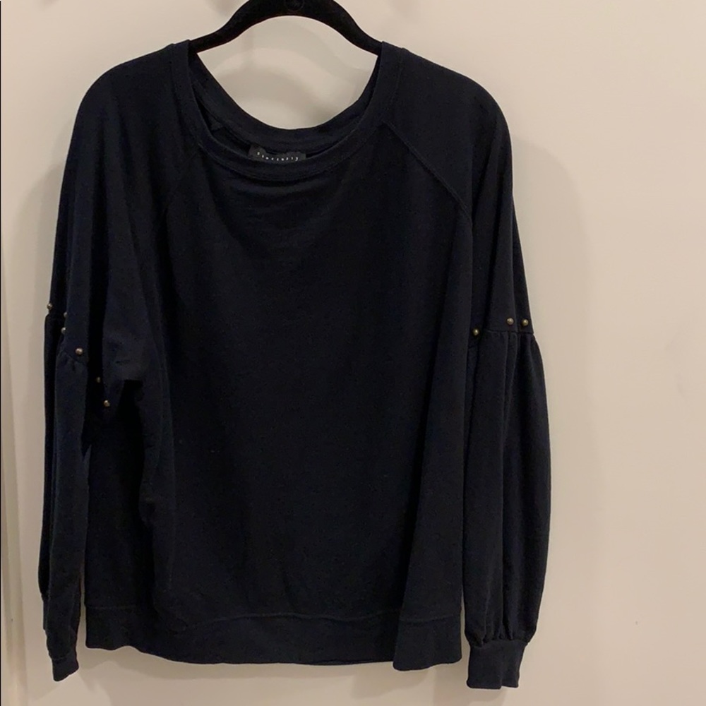 Sanctuary Studded Black Sweatshirt